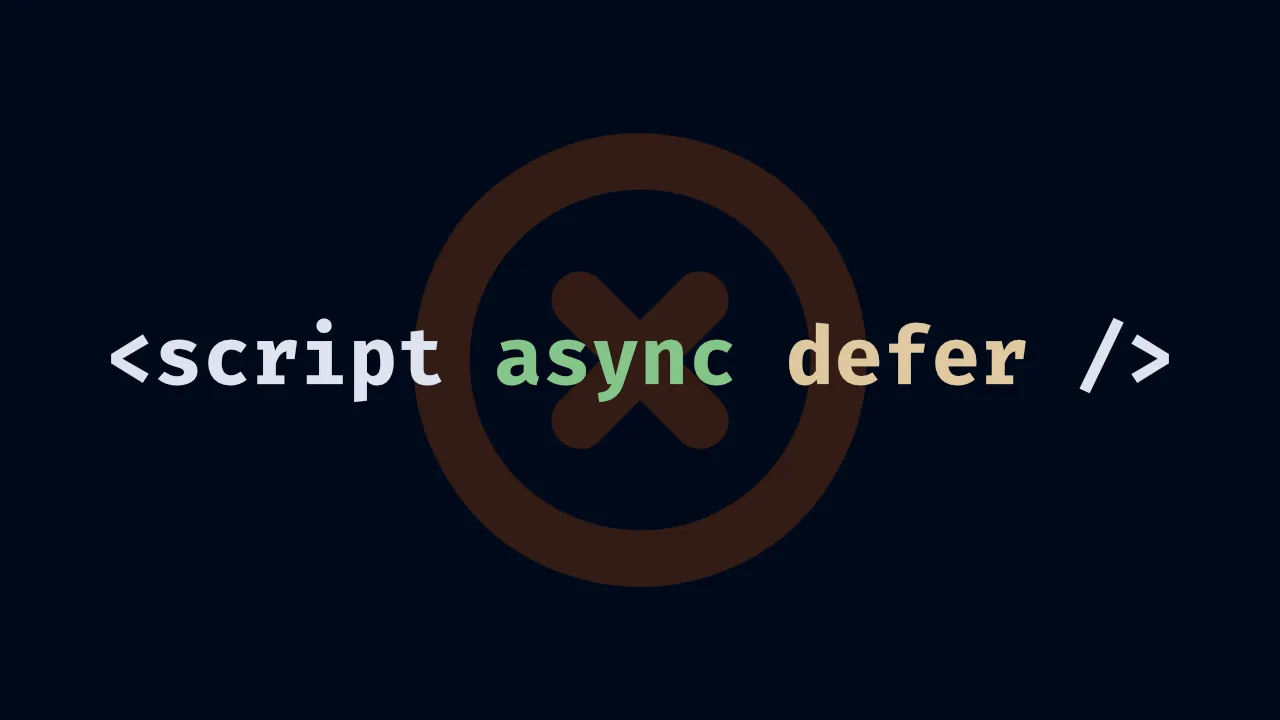 Why you shouldn't use async and defer in the same script tag