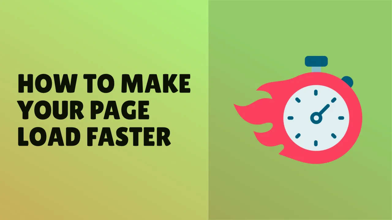 How to Make Your Page Load Faster