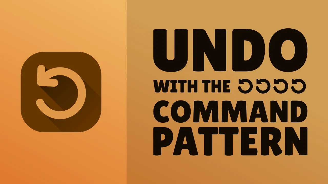 Implement undo with the command pattern